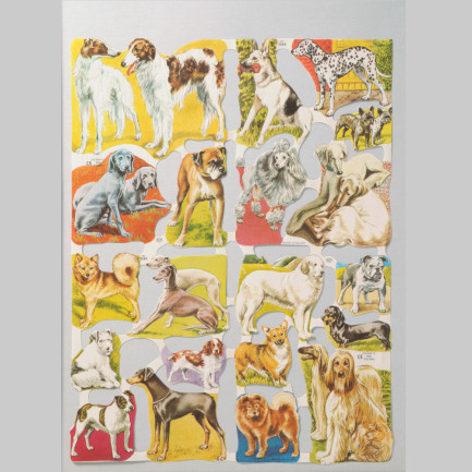 Mamelok glossy pictures - Dogs Scrap Sheet 2